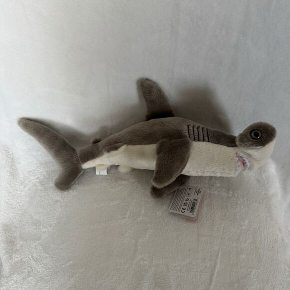 Wild Republic Cuddlekins Mini Hammerhead Shark Plush Figure 12” Soft Gray New - Picture 9 of 10
